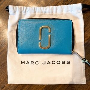 MARC JACOBS the snapshot metallic compact wallet